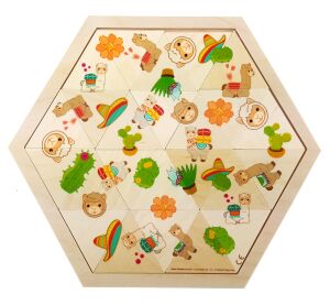 Hess Puzzle Mosaic Lama 24 pieces