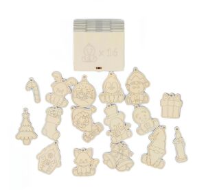 Kúzlo dreva Christmas Ornaments Magnets 16 pcs