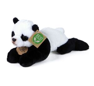 Rappa Plush panda lying 18 cm ECO-FRIENDLY