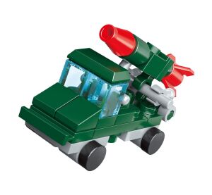Qman Trans Collector 3in1 2106-3 Car with rocket