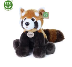 Rappa Plush panda red standing 28 cm ECO-FRIENDLY