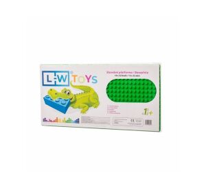 L-W Toys Building mat JUNIOR 16x32 points green
