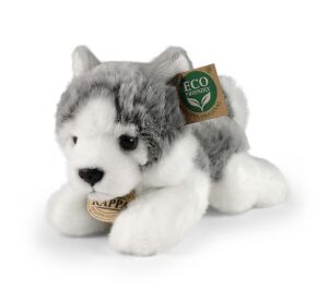Rappa Plush husky dog lying 20 cm ECO-FRIENDLY