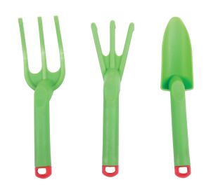 Bigjigs Toys Garden tool set plastic green 3pcs