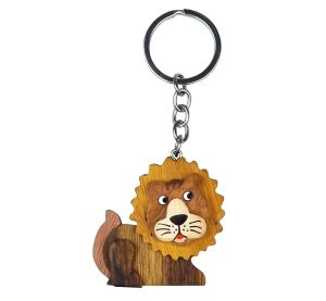 2Kids Toys Wooden Key Ring Large Lion Lying