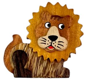 2Kids Toys Wooden Magnet Large Lion