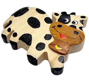 2Kids Toys Wooden Magnet Large Cow