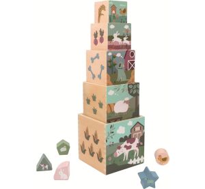 2Kids Toys Folding tower of blocks Farm