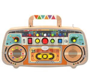 2Kids Toys Activity board Wooden FM radio