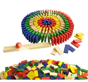 2Kids Toys Dominoes colourful 800 pieces