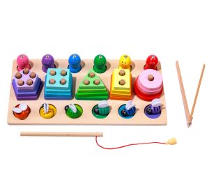 2Kids Toys Multifunctional Shape Sorter and Fishing Toy
