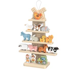 2Kids Toys Hanging Windmill Playset with Farm Animals