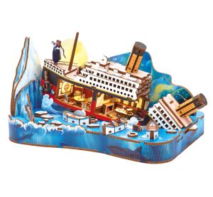 2Kids Toys 3D Wooden Puzzle Miniature Scene Titanic