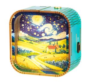 2Kids Toys 3D Wooden Puzzle Lamp Landscape Under the Stars