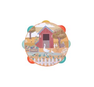 2Kids Toys Tambourine Farm