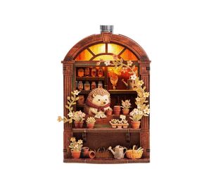 2Kids Toys 3D Wooden Puzzle Magnet Hedgehog's Flower Shop