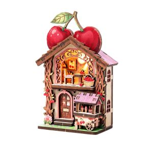 2Kids Toys 3D Wooden Puzzle Magnet Cherry Cottage