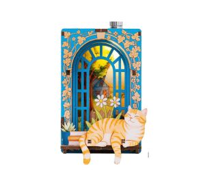 2Kids Toys 3D Wooden Puzzle Magnet Cat in the Window