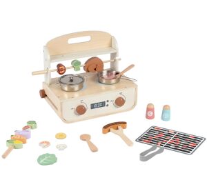 2Kids Toys Wooden BBQ Grill Set