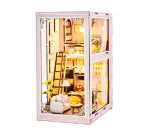 2Kids Toys DIY Book Nook Miniature House Pink Maisonette