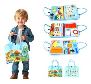 2Kids Toys Sensory Busy Book Dinosaurs 3
