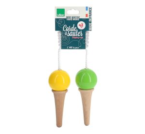 Vilac Jump Rope Ice Cream two flavours yellow-green