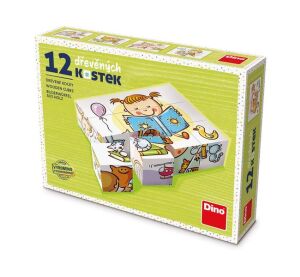 Dino Have a nice day 12 wooden blocks