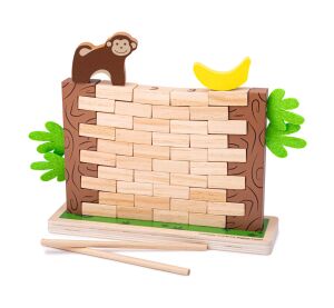 Bigjigs Toys Falling Jungle Wooden Motor Game