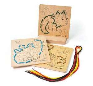 Bigjigs Toys Dressing by Numbers Dinosaurs