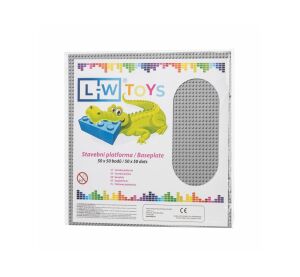 L-W Toys Large building mat 50x50 points grey