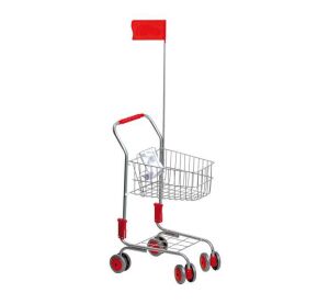 small foot Shopping trolley silver