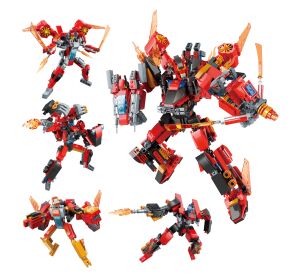Qman Roaring Flame God General 41305 4 in 1 set