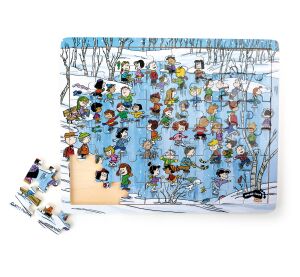 small foot Wooden puzzle Snoopy in winter