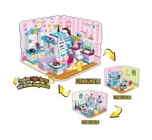 Qman Unlimited Ideas 4801 Girls Room 3in1