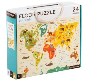 Petit Collage Floor Puzzle Our World