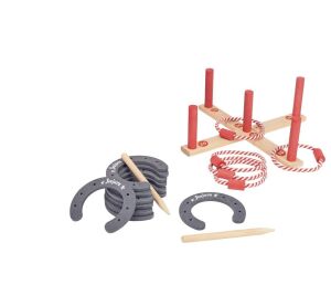Jeujura Wooden Horseshoe Throwing Game