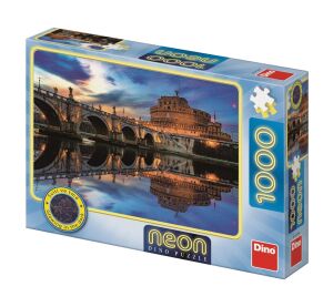 Dino Neon Angel Castle Puzzle 1000 pieces