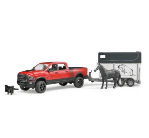 Bruder Off-road car RAM with horse carrier