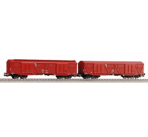 Piko Set of 2 Covered large capacity wagons 401Ka PKP V - 58232