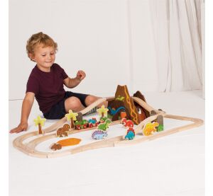 Bigjigs Rail Wooden Train Dinosaurs