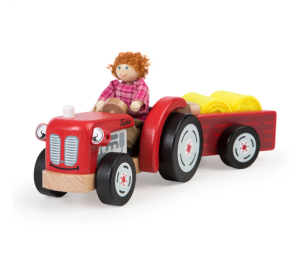 Tidlo Wooden tractor with siding