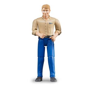 Bruder BWORLD Male figure in blue trousers