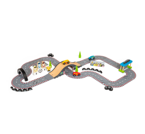 Bigjigs Rail Wooden Race Track Racing Day
