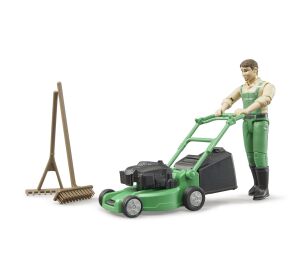 Bruder BWORLD Gardener with mower and accessories