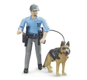 Bruder Police officer with dog