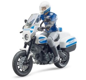 Bruder BWORLD police motorcycle Ducati Scrambler with rider