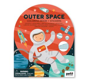 Petit Collage Coloring with stickers universe