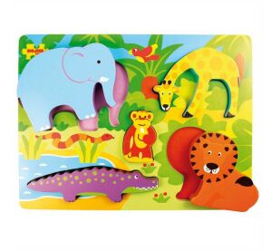 Bigjigs Toys Wooden Safari Puzzle