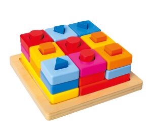 Bino Insert shapes on board coloured