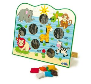 small foot Wooden throwing game Africa